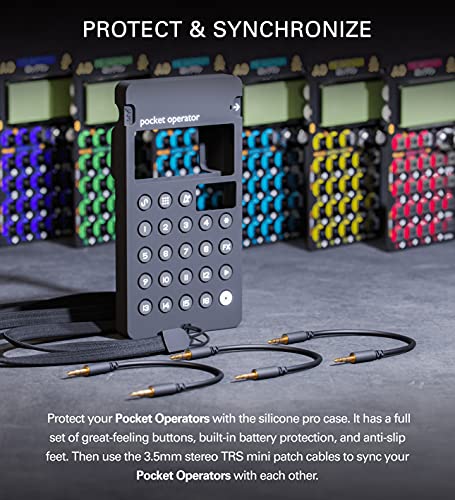 teenage engineering PO-30 Pocket Operator Metal Series Super Set Bundle with 3-Pack of CA-X Silicone Cases, and 3-Pack of 7" Audio Aux Cables (Renewed)