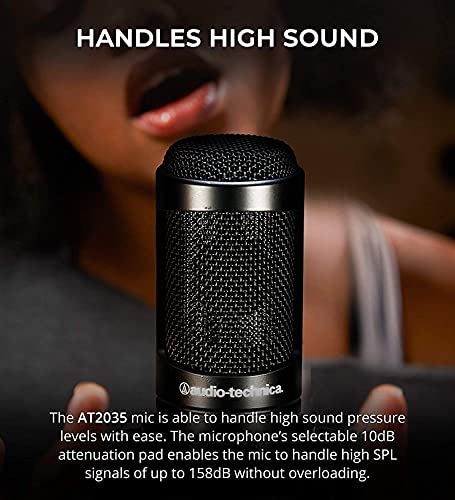 PreSonus Studio 24c 2x2, 192 kHz, USB Audio Interface for Mac and Windows Bundle with Audio Technica AT2035 Condenser Microphone, Blucoil Boom Arm Plus Pop Filter, and 10-FT Balanced XLR Cable