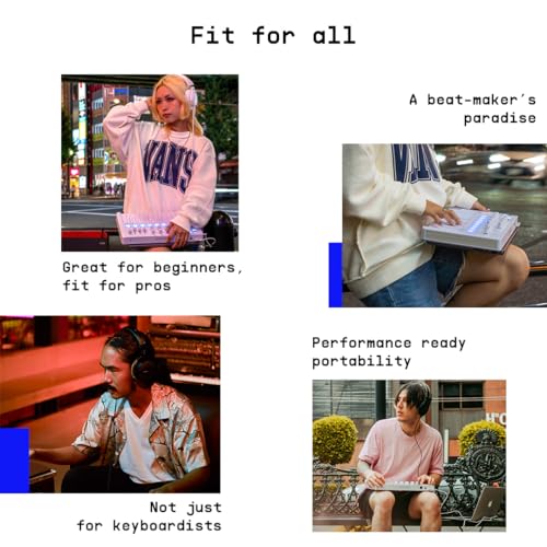 Arturia - MiniLab 3 Alpine - Universal MIDI Controller for Music Production, with All-in-One Software Package - 25 Keys, 8 Multi-Color Pads