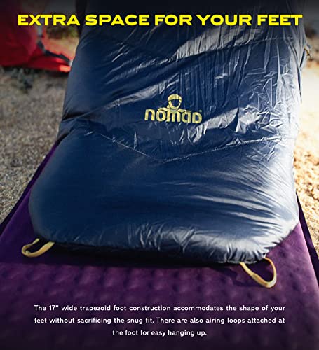 NOMAD Orion Mummy Sleeping Bag for 4 Seasons Warm to Winter Weather - Waterproof and Lightweight Sleep Sack with Compression Stuffsack