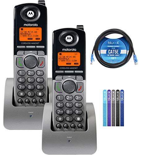 Motorola ML1200 DECT 6.0 Expandable 4-Line Cordless Handsets with Digital Receptionist and Voicemail Bundle