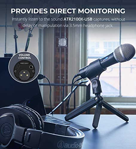 Cloud Microphones CL-1 Cloud Lifter 1 Channel Mic Activator for Dynamic, Ribbon & Tube Microphones Bundle with ATR2100X-USB Cardioid Dynamic Microphone, and Blucoil Pop Filter