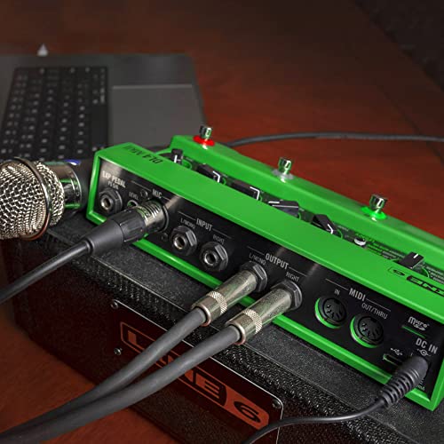 Line 6 DL4 MkII Delay Modeling Effects Pedal with Built-In Looper and MIDI Bundle with Blucoil 10' Straight Instrument Cable (1/4"), 2-Pack of Pedal Patch Cables, and 4-Pack of Celluloid Guitar Picks