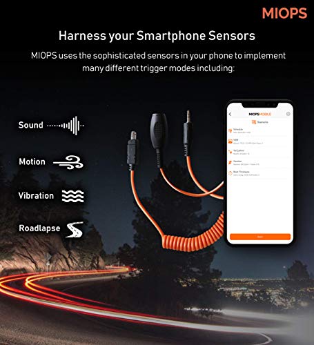 MIOPS Mobile Dongle with O1 Cable Kit for Olympus Cameras - Turns Smartphone into Remote Trigger Compatible with Android and iOS
