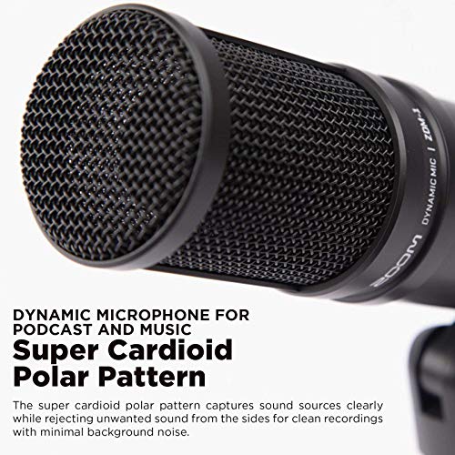 Cloud Microphones Cloud Lifter CL-1 Mic Activator Bundle with Zoom ZDM-1 Dynamic Microphone for Podcasts/Broadcasts/Music Recording, and Blucoil 10-FT Balanced XLR Cable