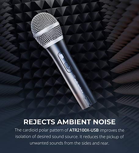Cloud Microphones CL-1 Cloud Lifter 1 Channel Mic Activator for Dynamic, Ribbon & Tube Microphones Bundle with ATR2100X-USB Cardioid Dynamic Microphone, and Blucoil Pop Filter