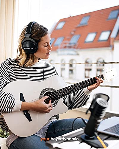 blucoil Beyerdynamic DT 770 PRO Closed Back Headphones for Smartphones, Laptops, Computers Bundle with Full-Sized HardBody Pro Headphone Case 6-FT Headphone Extension Cable (3.5mm)