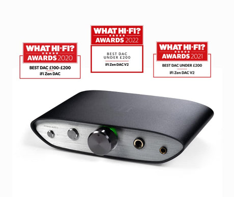 iFi Zen DAC V2 | Desktop Digital Analog Converter with USB 3.0 B Input only/Outputs: 6.3mm Unbalanced / 4.4mm Balanced/RCA - MQA DECODER - Audio System Upgrade (Unit only)
