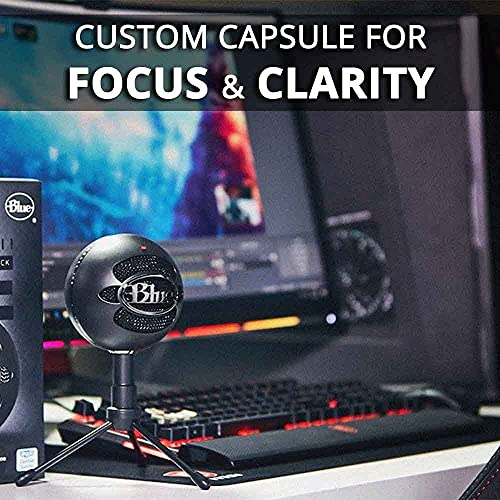 blucoil Logitech C920S HD Pro Webcam with Privacy Shutter - Widescreen Video Calling and Recording Bundle with Blue Snowball iCE USB Mic for Recording and Streaming (Black) USB-A Mini Hub