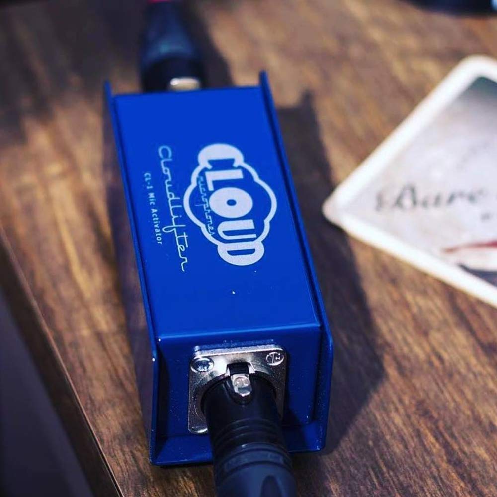 Cloud Microphones Cloud Lifter CL-1 Mic Activator for Passive Dynamic and Ribbon Mics Bundle with Samson R21S Dynamic Microphone, SR350 Over-Ear Stereo Headphones, and Blucoil 10' XLR Cable