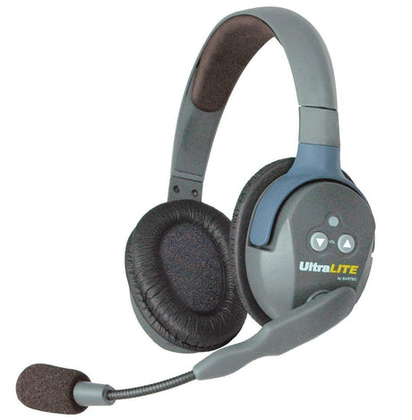 Eartec HUB514 - 5 Person System with 1 Single, 4 Double Wireless Communication Headsets and 1 HUB Mini Base Transceiver (Renewed)