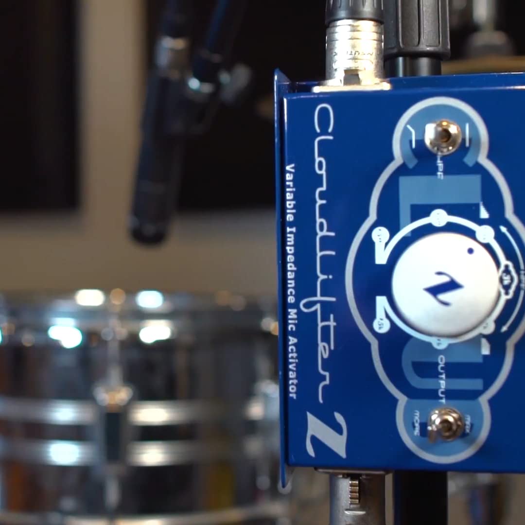 blucoil Cloud Microphones Cloud Lifter CL-Z Mic Activator with Vari-Z and Vari-HPF for Dynamic and Ribbon Mics Bundle 10-FT Balanced XLR Cable and 5-Pack of Reusable Cable Ties