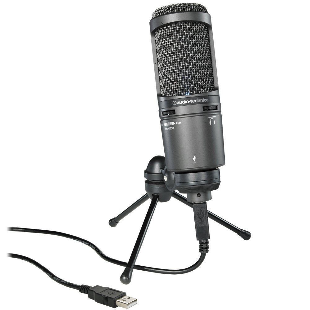 Audio-Technica AT2020USB+ Cardioid Condenser USB Microphone (Renewed)