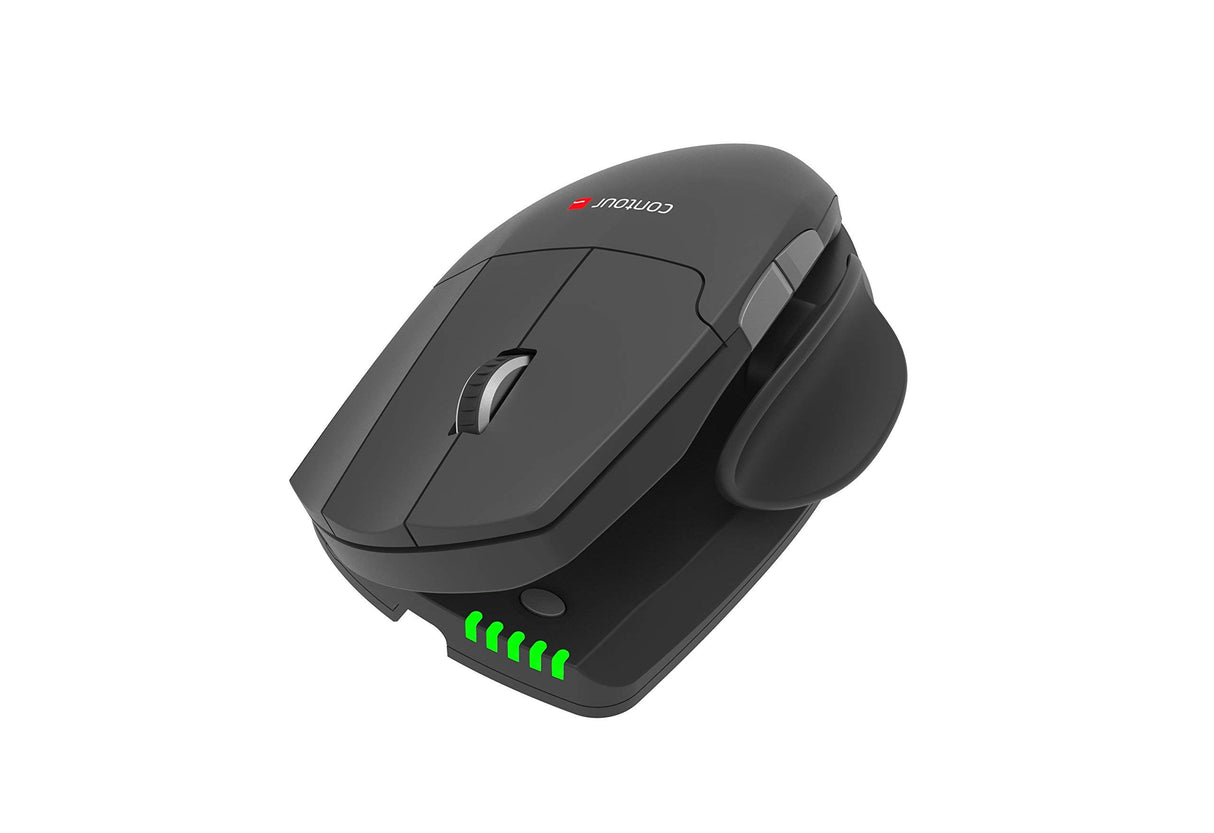 Contour Design Unimouse Mouse Wireless - Wireless Ergonomic Mouse for Laptop and Desktop Computer Use - 2.4GHz Fully Adjustable Mouse - Mac & PC Compatible - (Right-Hand)