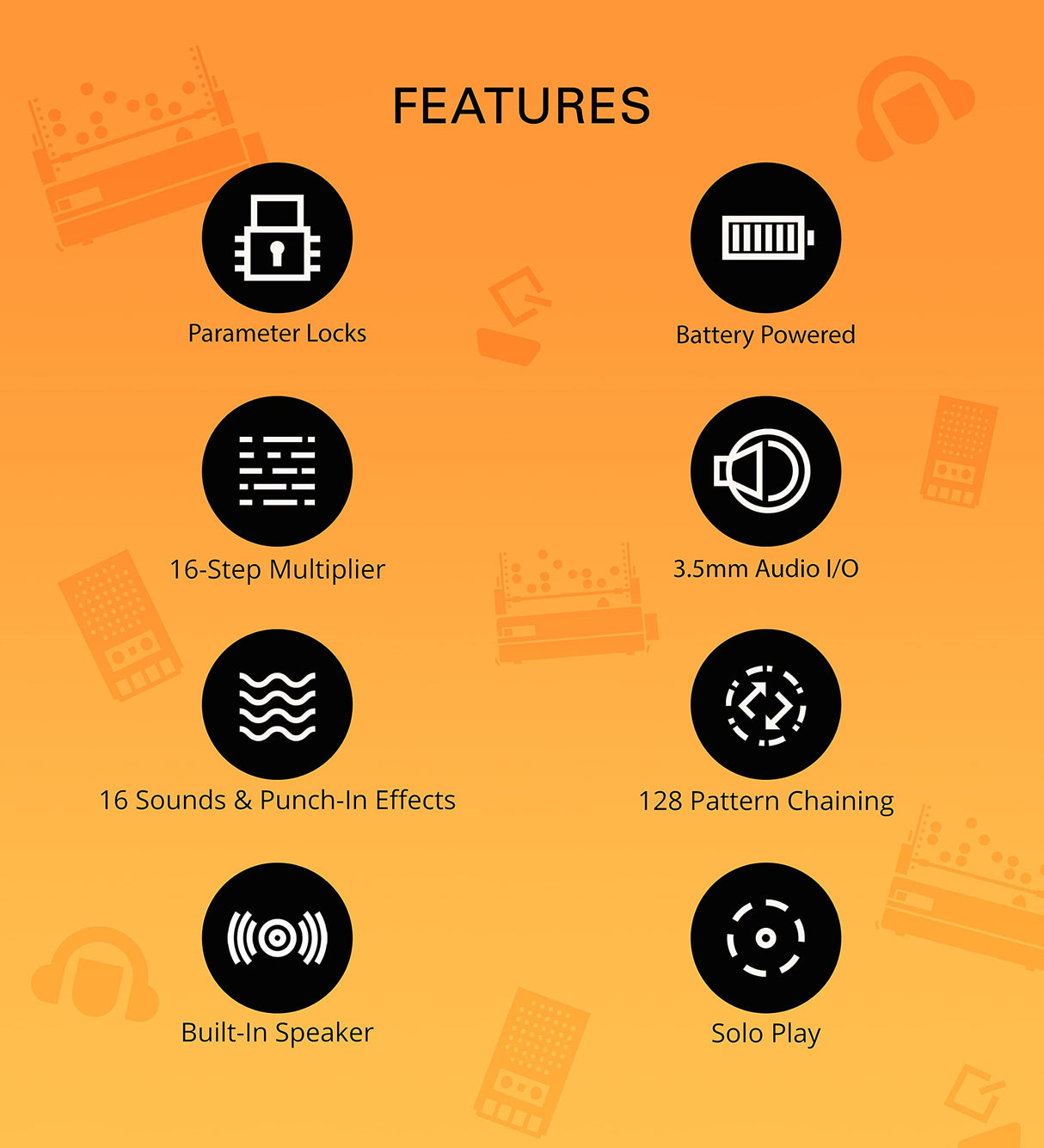 Teenage Engineering TE010AS024A PO-24 Office Pocket Operator (Renewed)