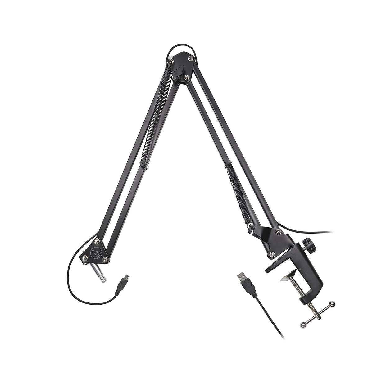 blucoil Audio Technica AT2005USBPK Vocal Microphone Pack for Streaming/Podcasting Bundle USB-A Mini Hub, Pop Filter Windscreen, 5X Cable Ties, 6' 3.5mm Extension Cable and 3' USB Extension Cable