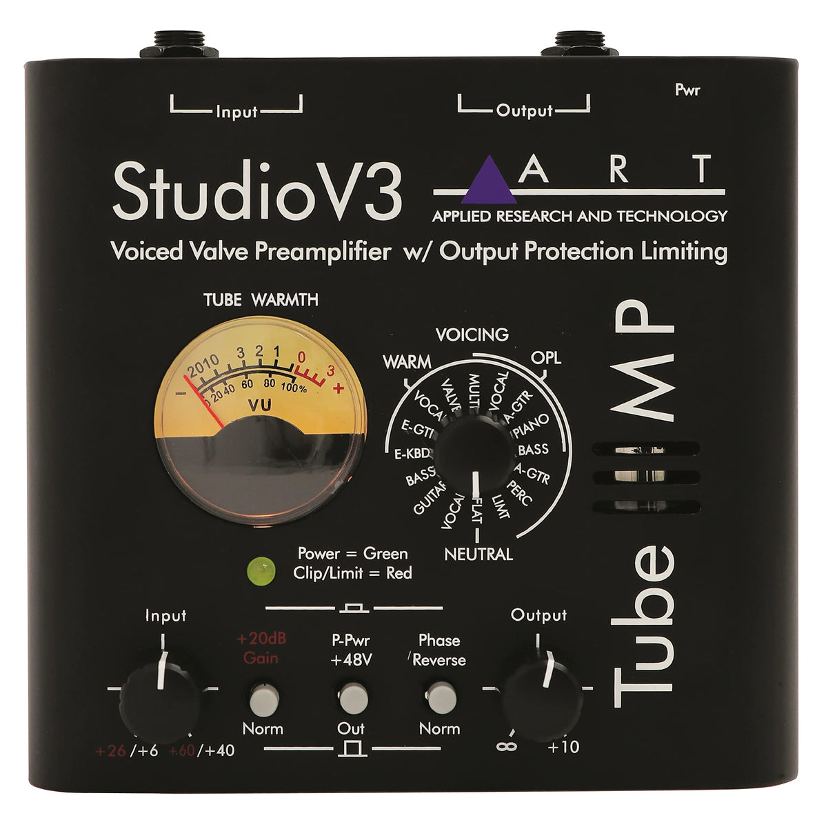 ART TubeMPSTV3 Variable Valve Voicing Tube Mic Preamp With Limiter