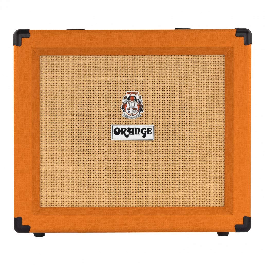 Orange Amps Crush 35RT 35W 1x10 Guitar Combo Amplifier (Orange) Bundle with Blucoil 10-FT Straight Instrument Cable (1/4in), 2-Pack of Pedal Patch Cables, and 4-Pack of Celluloid Guitar Picks