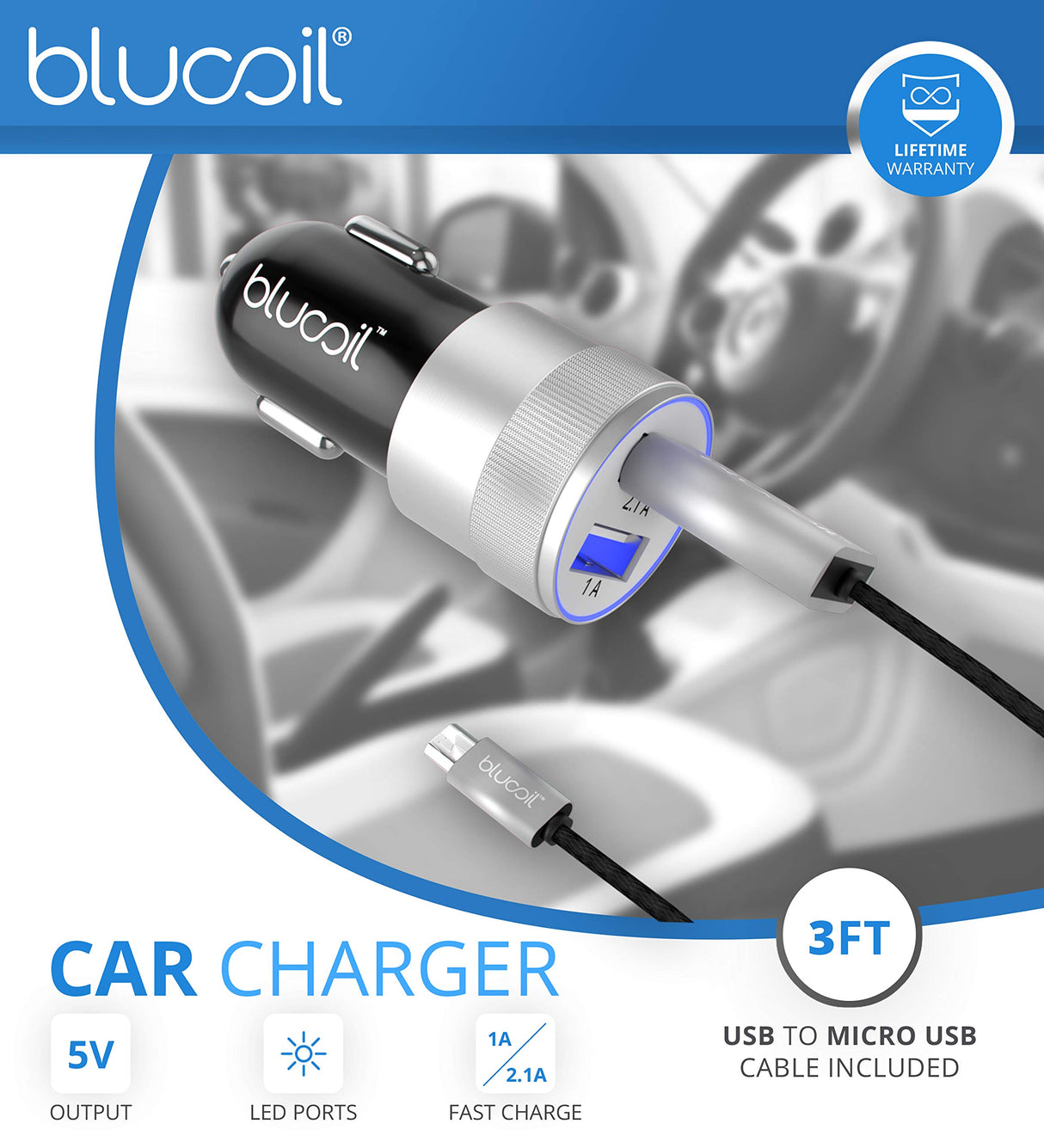 blucoil Audio Technica ATH-SR50BT Bluetooth Wireless Over-Ear Headphones, Black (ATH-SR50BTBK) Bundle 5000mAh Portable Power Bank, Aluminum Headphone Hook, and USB Car Charger