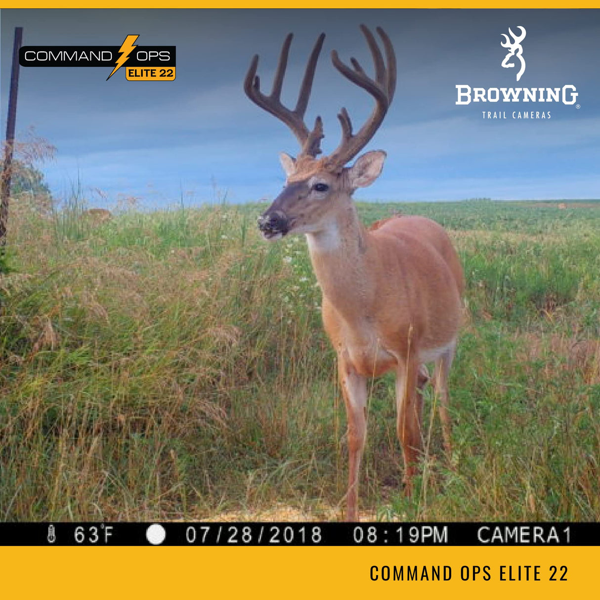 Browning Trail Cameras Command Ops Elite 22 - BTC-4E22 - Game Camera, Wildlife Motion-Activated Camera