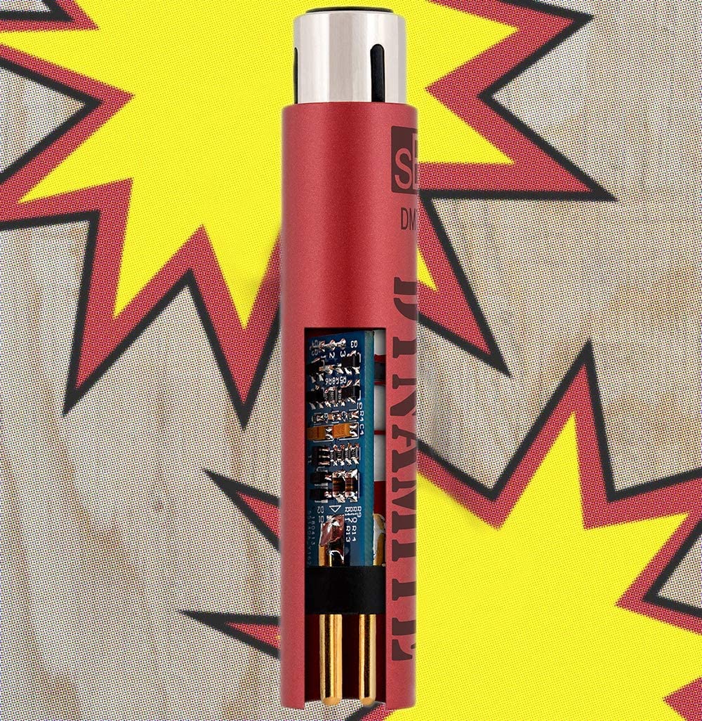 sE Electronics DM1 Dynamite Active in-Line Preamp for Dynamic and Passive Ribbon Microphones Bundle with Blucoil 2-Pack of 10-FT Balanced XLR Cables, and 5-Pack of Reusable Velcro Cable Ties