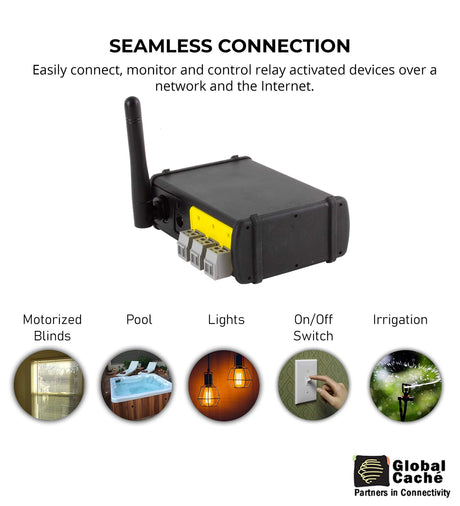 Global Caché WF2CC iTach WiFi to Contact Closure Module - Connects Relay Devices to a Wi-Fi Network