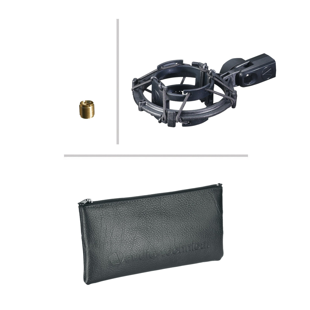 blucoil Audio Technica AT2035 Cardioid Condenser Microphone Bundle Pop Filter Windscreen, 2-Pack of 20-FT Balanced XLR Cables, and 5-Pack of Reusable Cable Ties