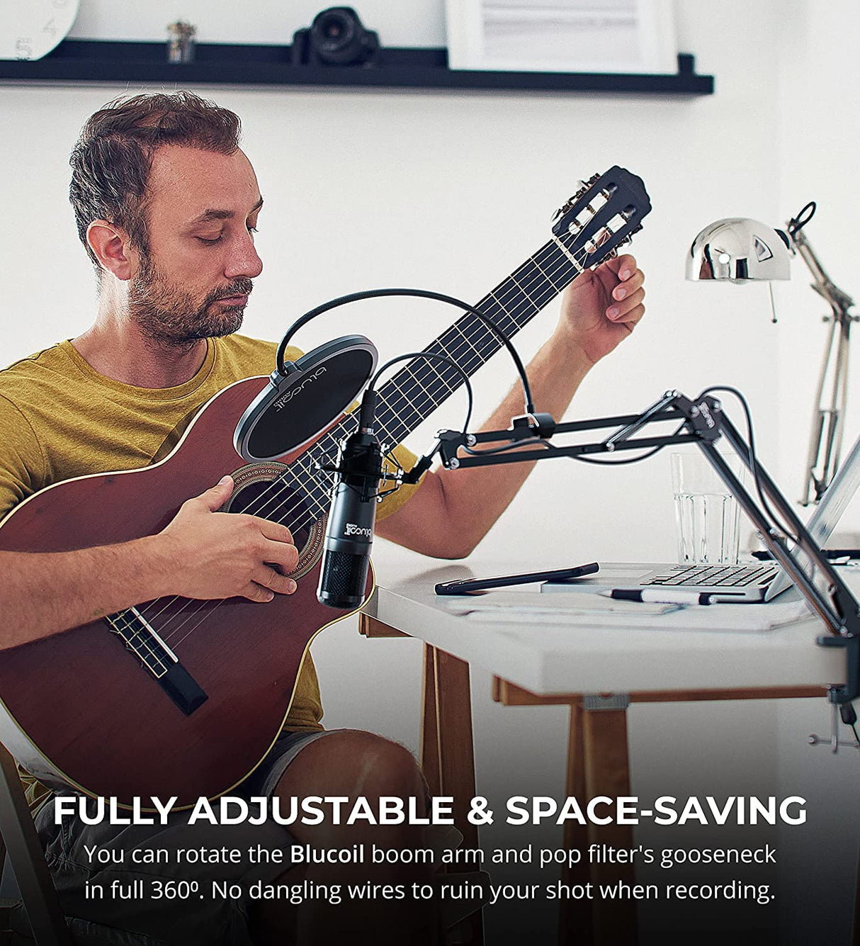 Studio 26c 2x4 192 kHz USB Audio Interface Bundle with Studio One Artist Software, Blucoil 10-FT Balanced XLR Cable, 2x Straight Instrument Cables, Boom Arm Plus Pop Filter and 5x Cable Ties