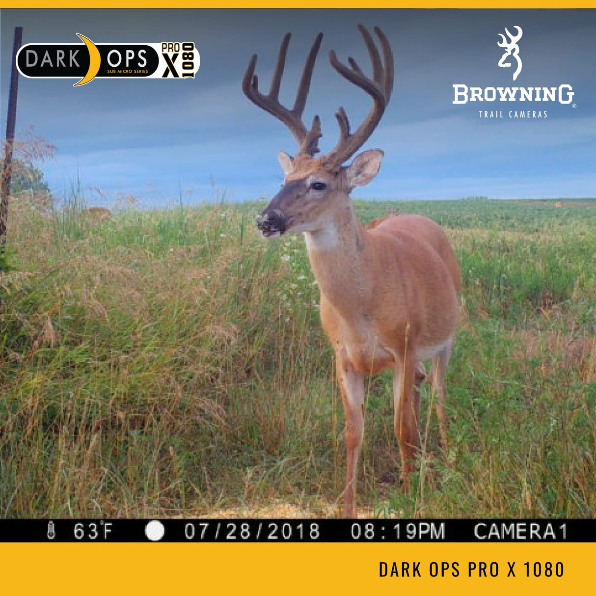Browning Trail Cameras - Dark Ops Pro X 1080 - BTC-6PX-1080 - Game Camera, Wildlife Motion-Activated Camera