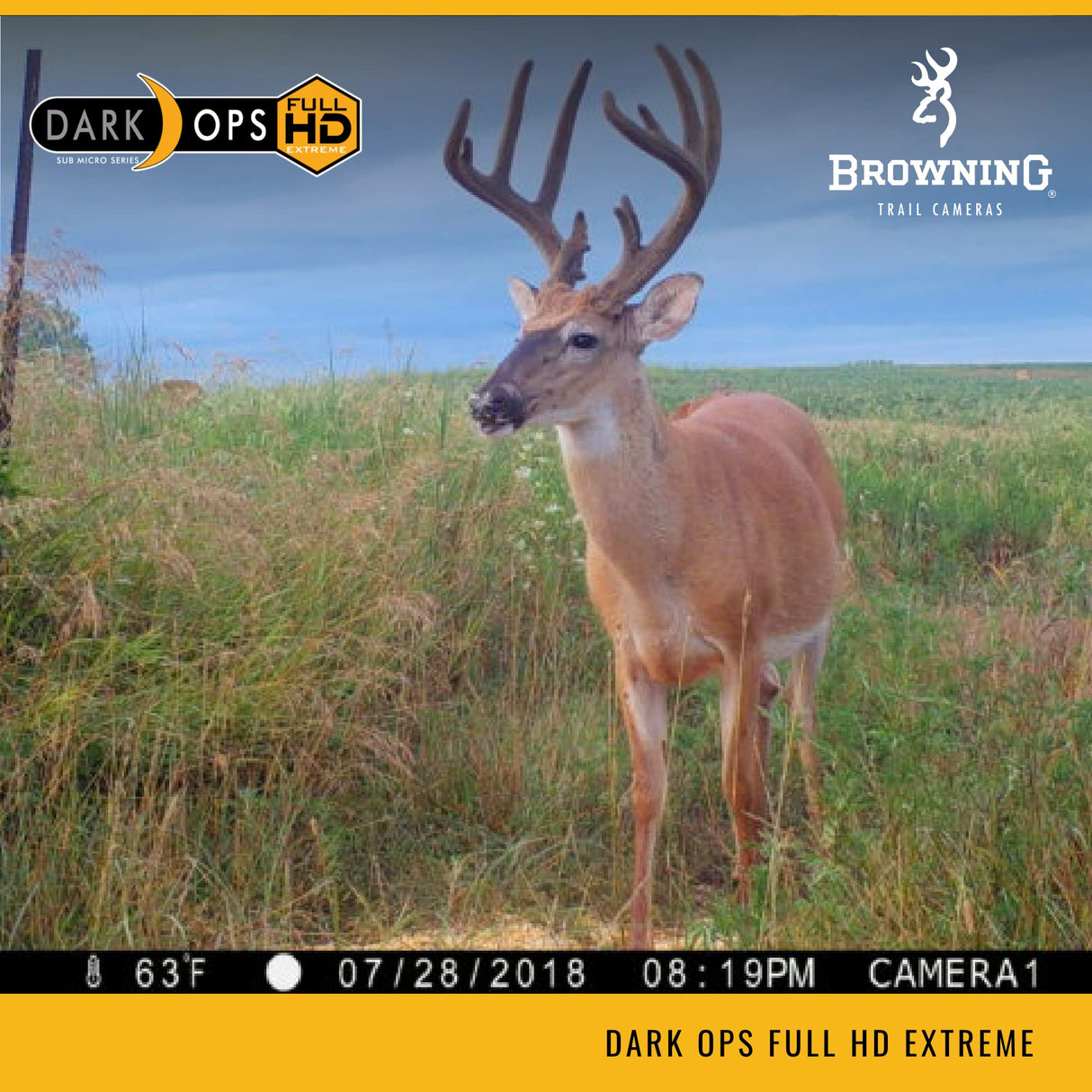 Browning Trail Cameras - Dark Ops Full HD Extreme - BTC-6FHDX - Game Camera, Wildlife Motion-Activated Camera