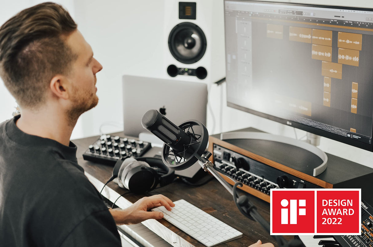 beyerdynamic PRO X M70 Professional Front-Addressed Dynamic Microphone with Storage Bag, Pop Filter, and Shock Mount