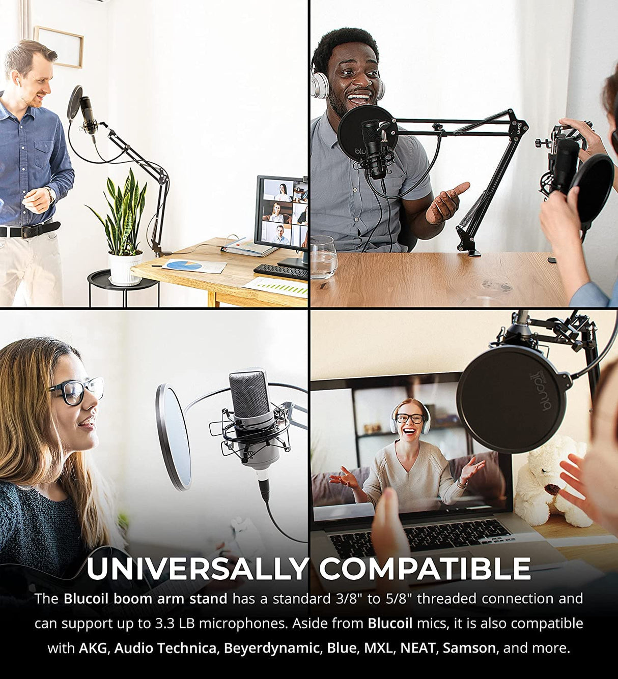 Studio 26c 2x4 192 kHz USB Audio Interface Bundle with Studio One Artist Software, Blucoil 10-FT Balanced XLR Cable, 2x Straight Instrument Cables, Boom Arm Plus Pop Filter and 5x Cable Ties