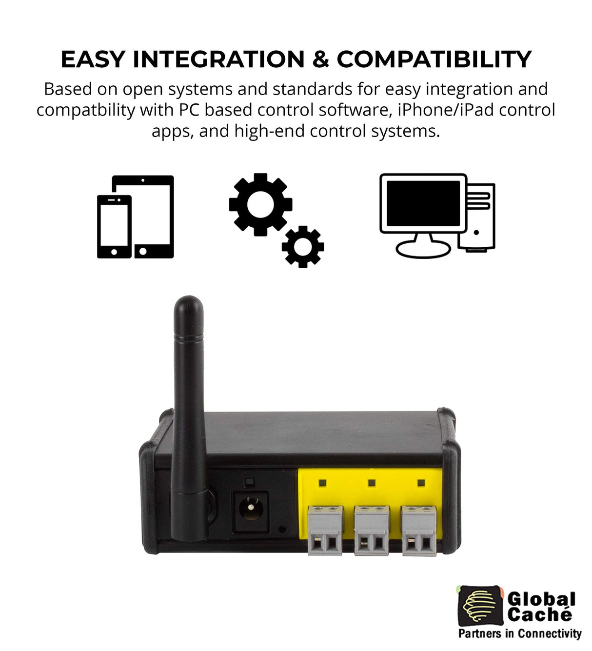 Global Caché WF2CC iTach WiFi to Contact Closure Module - Connects Relay Devices to a Wi-Fi Network