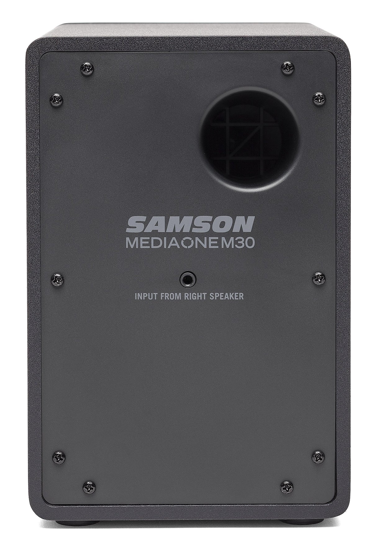 Samson SAM30 3-Inch Powered Studio Monitors Pair Featuring Polypropylene Woofer and 3/4-inch Silk-Dome Tweeter in MDF with Textured Vinyl Covering (Black)