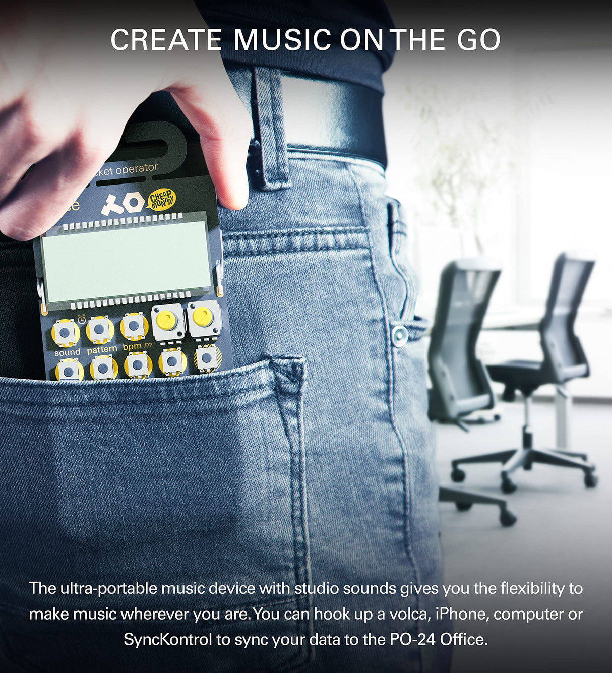 teenage engineering Pocket Operator PO-24 Office Percussion Drum Machine and Sequencer