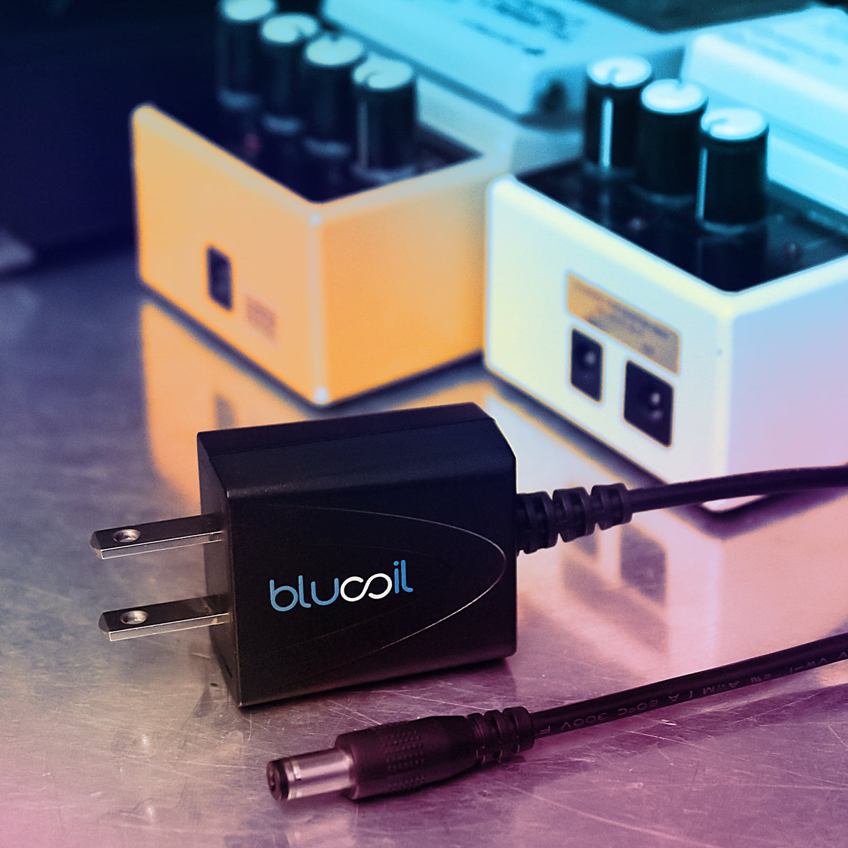 Blucoil Power Supply Slim AC/DC Adapter for 12 Volt DC 1000mA – Compatible with BOSS, Dunlop, Behringer, MXR, Electro Harmonix, TC Electronic, Zoom Effect Pedals - UL Listed