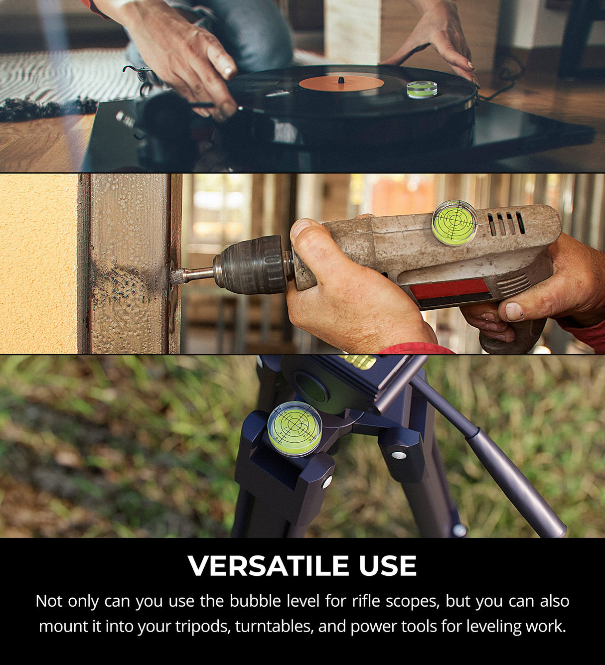 Blucoil 1.26" x 0.47" Magnetic Precision Scope Level with Waterproof Finish for Hunting, Shooting, Tactical Sport, and Leveling Rifle Scope, Camera Tripod Stand, Power Tools, RV, Trailer, Turntable