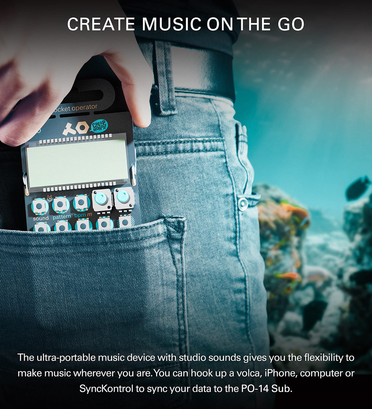 teenage engineering Pocket Operator PO-14 Sub Bass Synthesizer and Sequencer