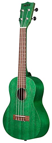 Kala Brand Music Co. Watercolor Meranti Collection, 4-String Ukulele, Right, Green, Concert (KA-MRT-GRN-C)