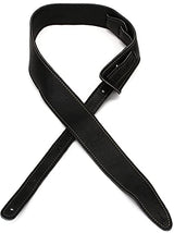 Fender Artisan Crafted Leather Guitar Strap, 2in, Black