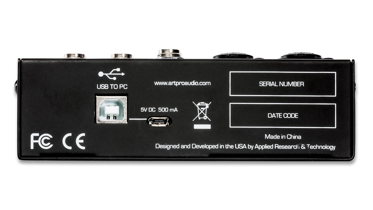 ART USBMix4 Four Channel Mixer/USB Audio Interface
