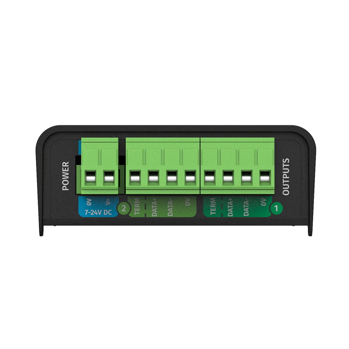 ENTTEC DIN Ethergate POE 71030 2 Universe Ethernet to Dual DMX RDM Converter, Black