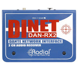 Radial DiNET DAN-RX2 2-Channel Dante Network Receiver