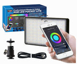 Vidpro RGB-152 Professional Photo and Video RGB Color LED Pocket Light Dual Mode RGB 360 Colors and CCT 3000K - 6500K Temp Control Special Effects Perfect for Vloggers and Filmmakers