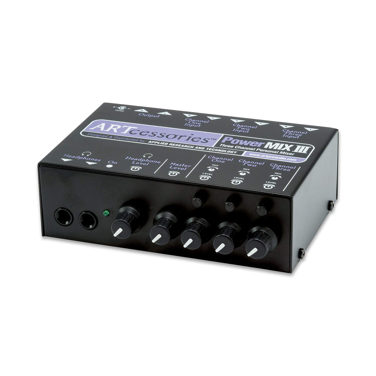 ART PowerMIX III Three Channel Personal Stereo Mixer