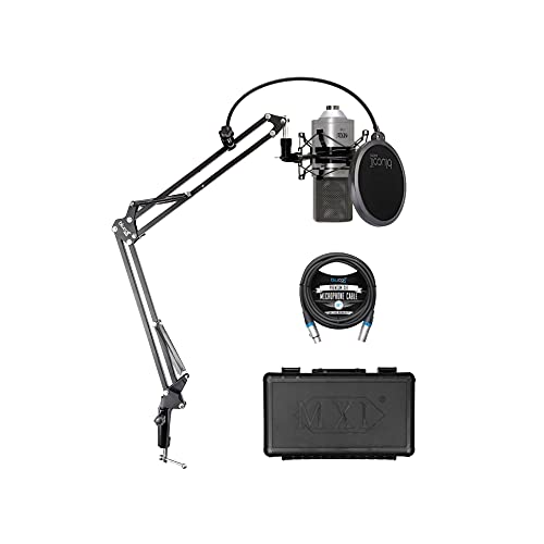 MXL 770 Cardioid Condenser Microphone Recording Vocals, Pianos, Guitars, and String Instruments Bundle