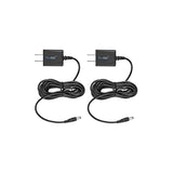 Blucoil 9V 670mA Power Supply with Slim US Plug AC Adapter Center Negative (2 Pack) - Compatible with BOSS, Behringer, DigiTech, Dunlop, MXR, Nobels, NUX, Roland, TC Electronic, Xotic