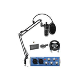 Audio-Technica AT2035 Cardioid Condenser Microphone Bundle with PreSonus AudioBox USB 96 Audio Interface for Windows and Mac, Blucoil Boom Arm Plus Pop Filter, and 10-FT Balanced XLR Cable