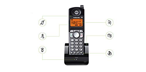 Motorola ML25055 2-Line DECT 6.0 Cordless Handsets (1-pk) for RCA 25255RE2/25270RE3/25260 and Motorola ML25212/ML25252/ML25260 Base Stations Bundle