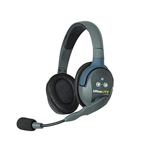 Eartec UL2D UltraLITE Full Duplex Wireless Intercom 2 Way Communication System for 2 Users - 1 ULDM Dual-Ear Master Headset and 1 ULDR Dual Ear Remote Headset (Renewed)